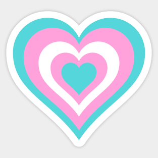 Pride Collection - Transgender Pride Flag (Heart) Sticker